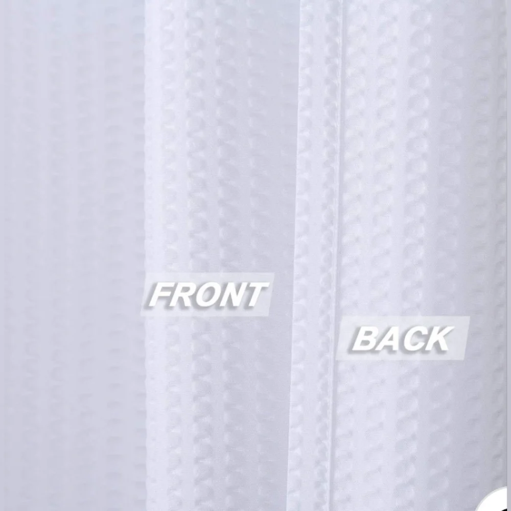 New with tags! Elegant Microfiber White Shower Curtain 72 x 96